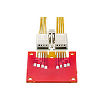 Molex EDGELOCK Series Right Angle Female Edge Connector, Straddle Mount, 6-Contacts, 2mm Pitch, 1-Row, Crimp Termination