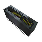 Samtec MEC1 Series Vertical Female Edge Connector, Surface Mount, 40-Contacts, 1mm Pitch, 2-Row, Solder Termination