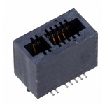Samtec MEC1 Series Vertical Female Edge Connector, Surface Mount, 1mm Pitch, 1-Row