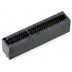 Samtec MEC1 Series Vertical Female Edge Connector, Surface Mount, 1mm Pitch, 1-Row