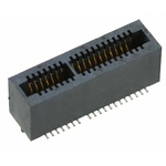 Samtec MEC1 Series Vertical Female Edge Connector, Surface Mount, 1mm Pitch, 1-Row