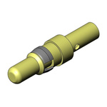 FCT from Molex, 172704 Series, size 12 → 14AWG Male Crimp D-Sub Connector Power Contact, Gold Power, 14 →