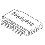 Molex, 105162 8 Way Horizontal Micro SD Micro SD Card Connector With Push In Termination