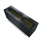 Samtec MEC1 Series Right Angle Female Edge Connector, Surface Mount, 40-Contacts, 1mm Pitch, 2-Row