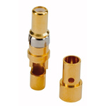 CONEC size 3.2mm Male Solder D-Sub Connector Coaxial Contact, Gold Flash over Nickel Coaxial