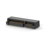TE Connectivity Right Angle Edge Connector, 52-Contacts, 0.8mm Pitch, 2-Row, Surface Mount Termination