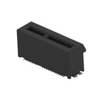 TE Connectivity 5-2364427 Series Vertical Female Edge Connector, Board Mount, 36-Contacts, 1mm Pitch, 2-Row, Surface