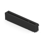 TE Connectivity 5-2364427 Series Vertical Female Edge Connector, Board Mount, 98-Contacts, 1mm Pitch, 2-Row, Surface