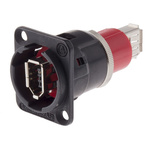 Switchcraft, EH, Firewire 400 6 Way Straight Panel Mount Firewire Connector, Socket