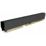 TE Connectivity Female Edge Connector, Through Hole Mount, 98-Contacts, 2.54mm Pitch, 2-Row, Solder Termination