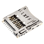 Molex, 503182 8 Way Right Angle Micro SD Memory Card Connector With Solder Termination