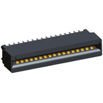 TE Connectivity Standard Edge II Series Edge Connector, 17-Contacts, 2.54mm Pitch, Solder Termination