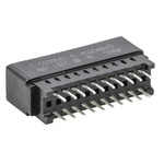 TE Connectivity Standard Edge II Series Edge Connector, 20-Contacts, 2.54mm Pitch, Solder Termination