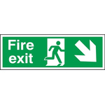 Plastic FIRE EXIT, Fire Exit, English, Exit Sign