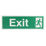 Plastic Fire Extinguisher, Exit, English, Exit Sign