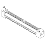 Samtec HSEC8-DV Series Female Edge Connector, Surface Mount, 120-Contacts, 0.8mm Pitch, 2-Row, SMT Termination