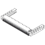 Samtec MB1 Series Female Edge Connector, Surface Mount, 20-Contacts, 1mm Pitch, 1-Row, Solder Termination