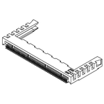 Samtec MB1 Series Female Edge Connector, Surface Mount, 50-Contacts, 1mm Pitch, 1-Row, Solder Termination