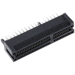 Samtec PCIE Series Female Edge Connector, Through Hole Mount, 64-Contacts, 1mm Pitch, 2-Row, Solder Termination