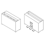 Samtec PEC Series Female Edge Connector, Surface Mount, 10-Contacts, 2.54mm Pitch, 1-Row, Solder Termination
