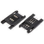 Amphenol Communications Solutions 6 Way Memory Card Connector With Solder Termination