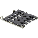 Molex, 78723 6 Way Right Angle Push/Pull Micro Memory Card Connector With Solder Termination