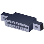 TE Connectivity 583718 Series Female Edge Connector, PCB Mount, 10-Contacts, 2.54mm Pitch, 2-Row, Solder Termination