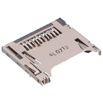 Hirose 11 Way Right Angle Mini SD Memory Card Connector With Solder Termination
