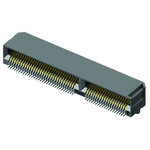 Samtec MEC6-RA Series Right Angle Female Edge Connector, Surface Mount, 100-Contacts, 0.635mm Pitch, 2-Row, Solder