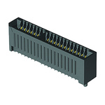 Samtec MECF Series Female Edge Connector, Surface Mount, 40-Contacts, 1.27mm Pitch, 2-Row, Solder Termination