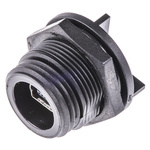 Bulgin Straight, Through Hole, Socket Type B 2.0 IP68 USB Connector