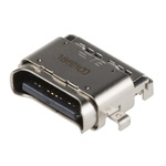 TE Connectivity Straight, SMT, Socket Type C 3.1 IPX4 USB Connector