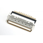 Hirose, DX Male 50 Pin Straight Cable Mount SCSI Connector 1.27mm Pitch, Solder