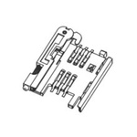 Molex, 91228 6 Way Push/Push Chip SIM Memory Card Connector With Solder Termination