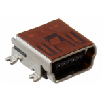 Amphenol ICC Right Angle, SMT, Socket Type B 2.0 USB Connector