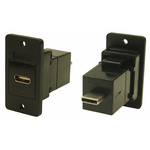RS PRO Straight, Panel Mount, Female to Male Type USB-C USB Connector