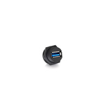 RS PRO Straight, Panel Mount, Socket Type A 3.0 IP67 Type A USB Connector