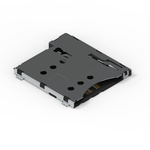 Wurth Elektronik, 693021 6 Way Push-Push Micro SIM Card Connector With Push In Termination