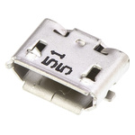 Molex Right Angle, SMT, Socket Type Micro B 2.0 USB Connector