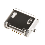 Amphenol ICC Right Angle, SMT, Socket Type Micro AB 2.0 USB Connector
