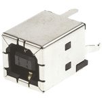 TE Connectivity Straight, Through Hole, Socket Type B USB Connector
