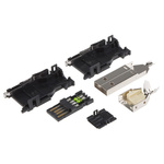 TE Connectivity Straight, Cable Mount, Plug Type A USB Connector