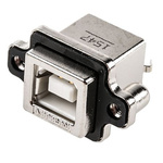 Amphenol ICC Straight, Through Hole, Plug Type B USB Connector