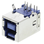 Wurth Elektronik Right Angle, PCB Mount, Socket Type B 3.0 USB Connector
