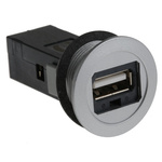 HARTING Straight, Panel Mount, Socket Type A 2.0 USB Connector