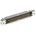 3M, 102 Female 68 Pin Straight Through Hole PCB D-sub Connector 1.27mm Pitch, Solder, Quick Latch