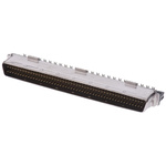 TE Connectivity, AMPLIMITE .050 III Male 100 Pin Straight Cable Mount SCSI Connector 1.27mm Pitch, Crimp, Quick Latch
