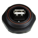 Bulgin Straight, Panel Mount, Plug Type B 2.0 IP68 USB Connector