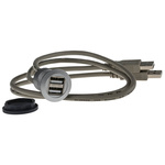 HARTING Straight, Panel Mount, Socket Type A to A 2.0 USB Connector