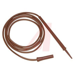 Mueller Electric Test lead, 6.5A, 3kV, Red, 1.2m Lead Length
